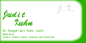 judit kuhn business card